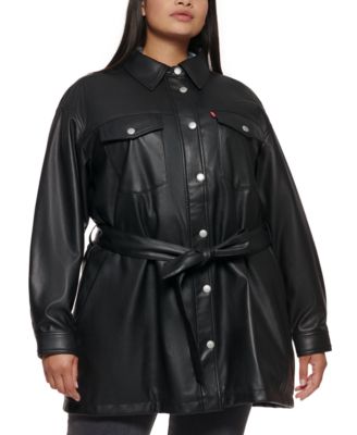 Levi's - Trendy Plus Size Belted Jacket