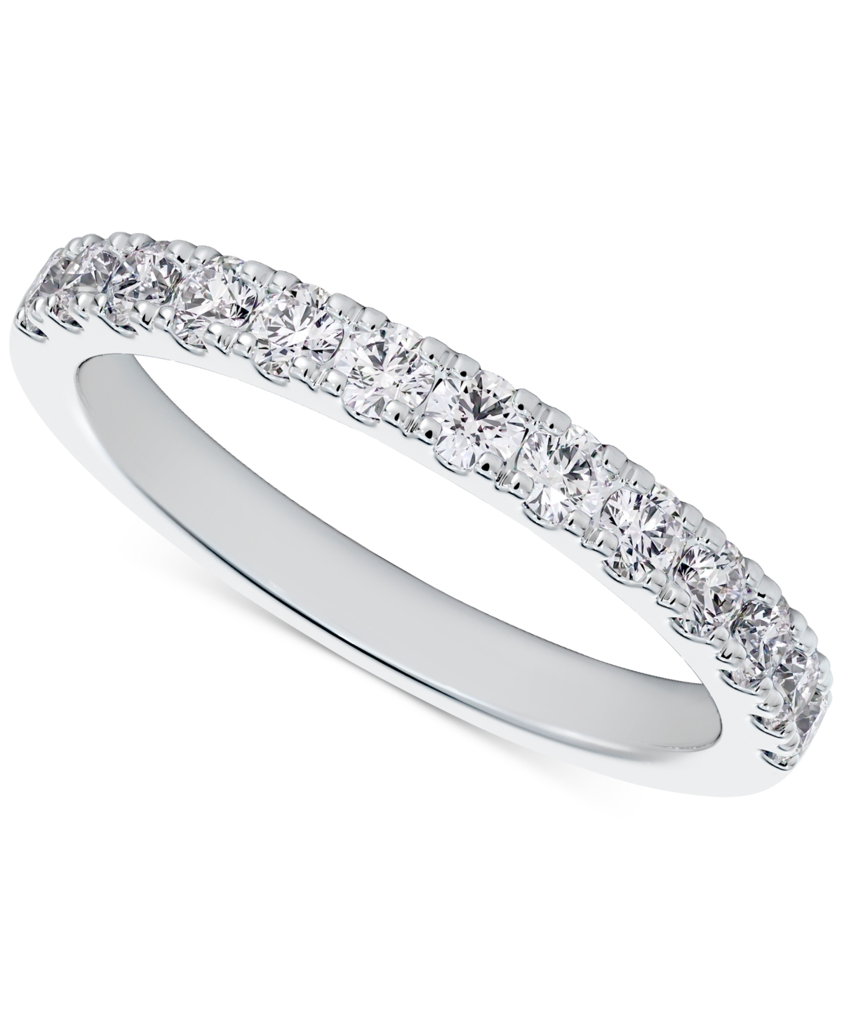 Portfolio by De Beers Forevermark Diamond French Pave Wedding Band (1 ct. t.w.) in 14k White Gold - White Gold
