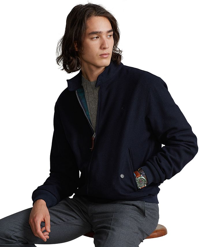Polo Ralph Lauren Men's Wool-Blend Mockneck Jacket & Reviews - Coats &  Jackets - Men - Macy's