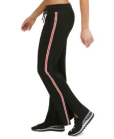 Sport Women's Striped-Trim Split-Leg Track Pants