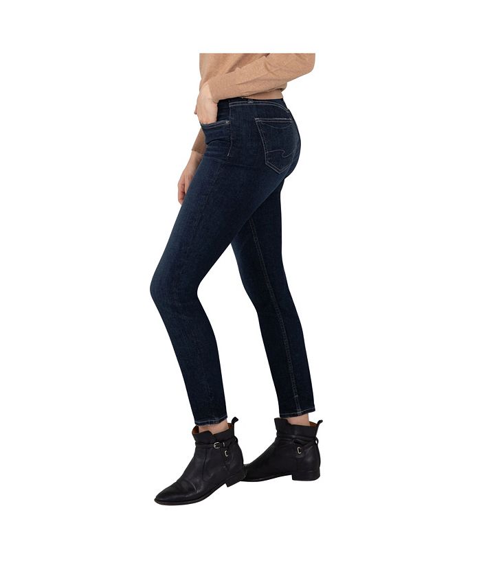 Silver Jeans Co. Women's The Curvy High Rise Skinny Jeans Macy's