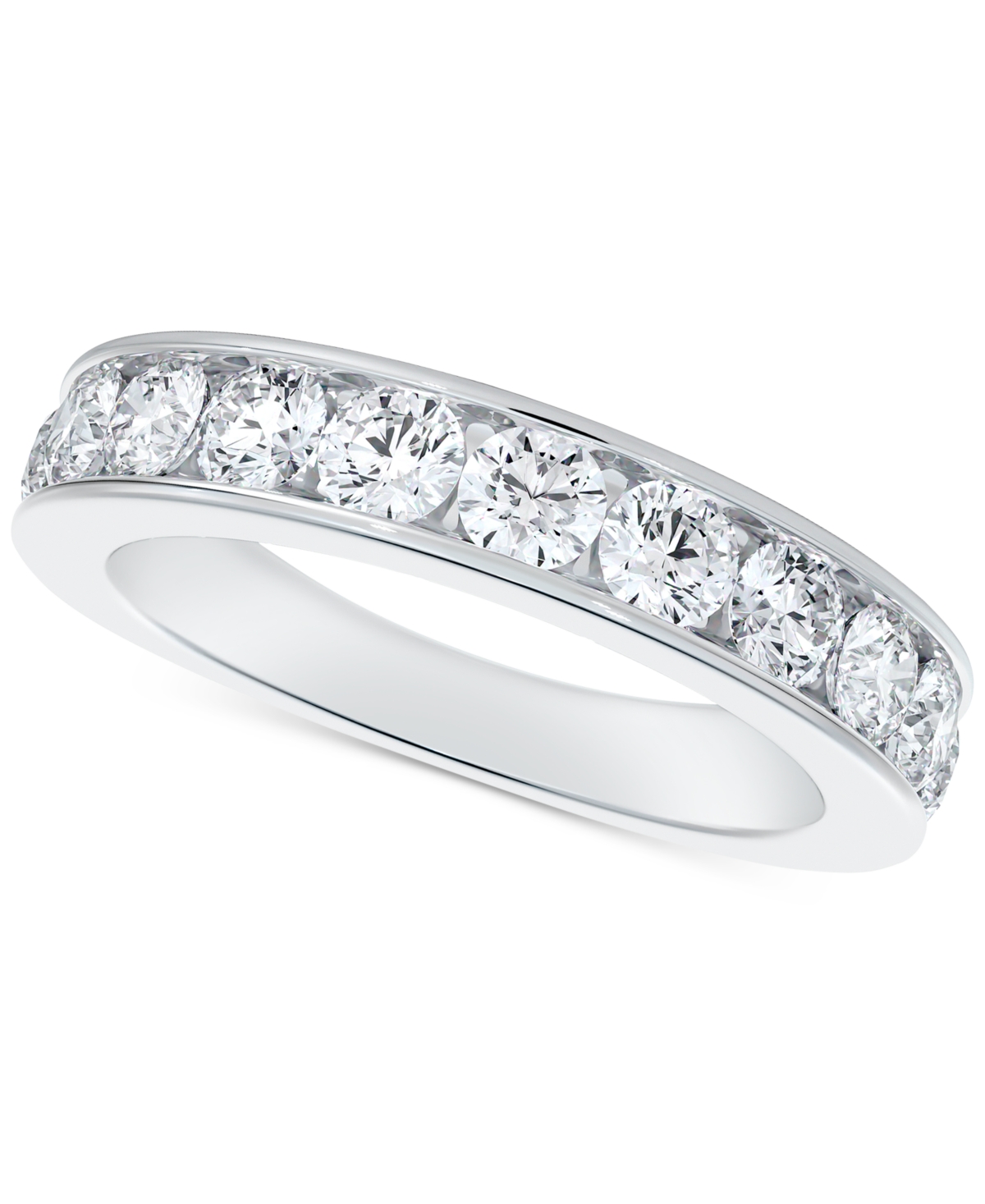 Portfolio by De Beers Forevermark Diamond Channel Set Band (1/2 ct. t.w.) in 14k White Gold - White Gold