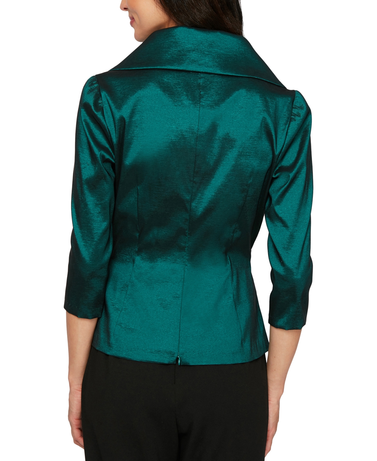 Alex Evenings Tie-Waist Surplice Blouse