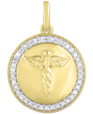 caduceus necklace men