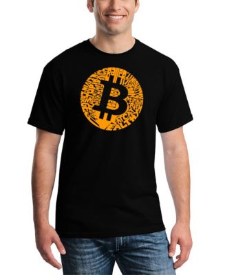 LA Pop Art Men's Bitcoin Word Art T-shirt - Macy's