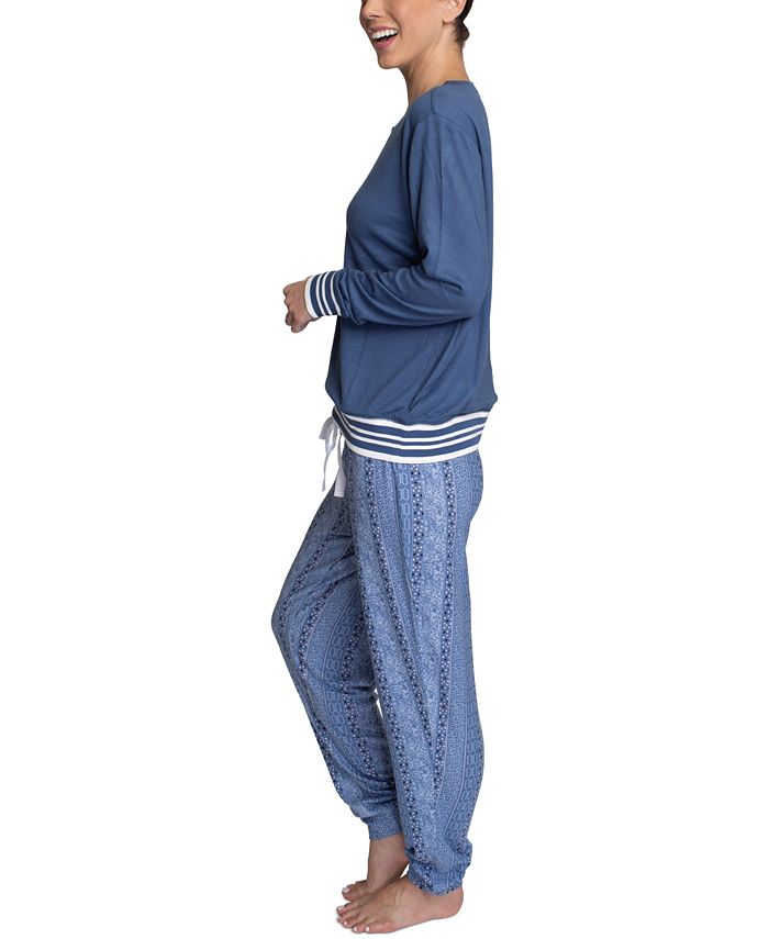 Hanes Butter-Knit Jogger Pants Pajama Set - Macy's