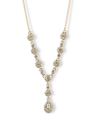 Givenchy 16 Crystal Y Neck Necklace Macy s