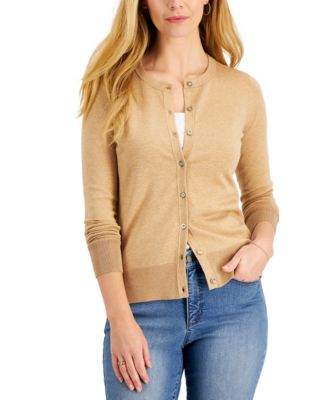 Charter Club Women's Button Cardigan, Created for Macy's & Reviews ...