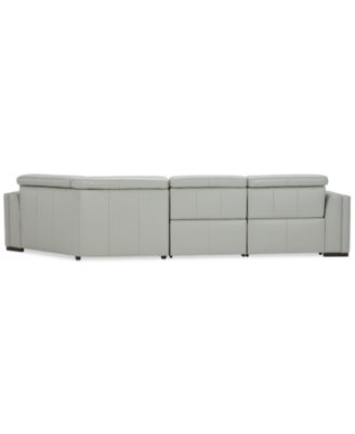 CLOSEOUT! Jenneth 3-Pc. Leather Sofa with 2 Power Motion Recliners and Cuddler