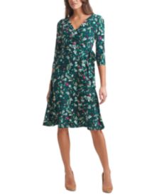 Surplice Midi Dress