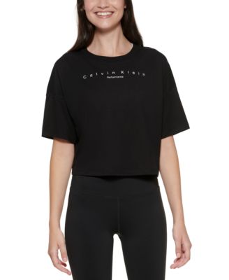 Calvin Klein - Women's Logo Cropped T-Shirt