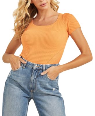 GUESS - Ribbed Short-Sleeve Sweater