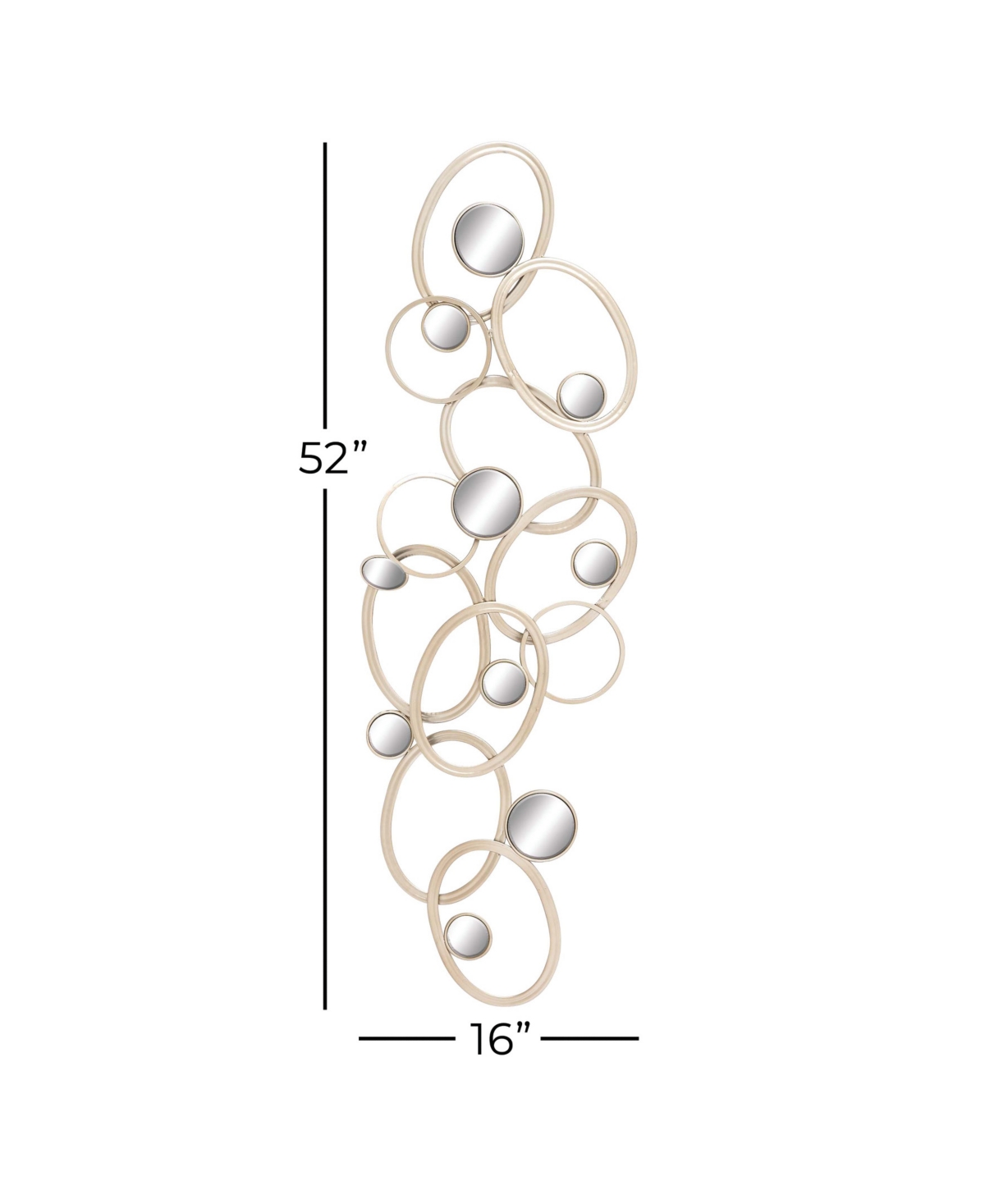 Glam Abstract Wall Decor - Gold-Tone