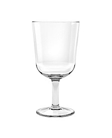 Simple Wine Glass, Clear, 16 oz., Premium Plastic, Set of 6