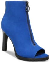 Bar Iii Dillian Front Zip Shooties, Created for Macy's - Cobalt Micro