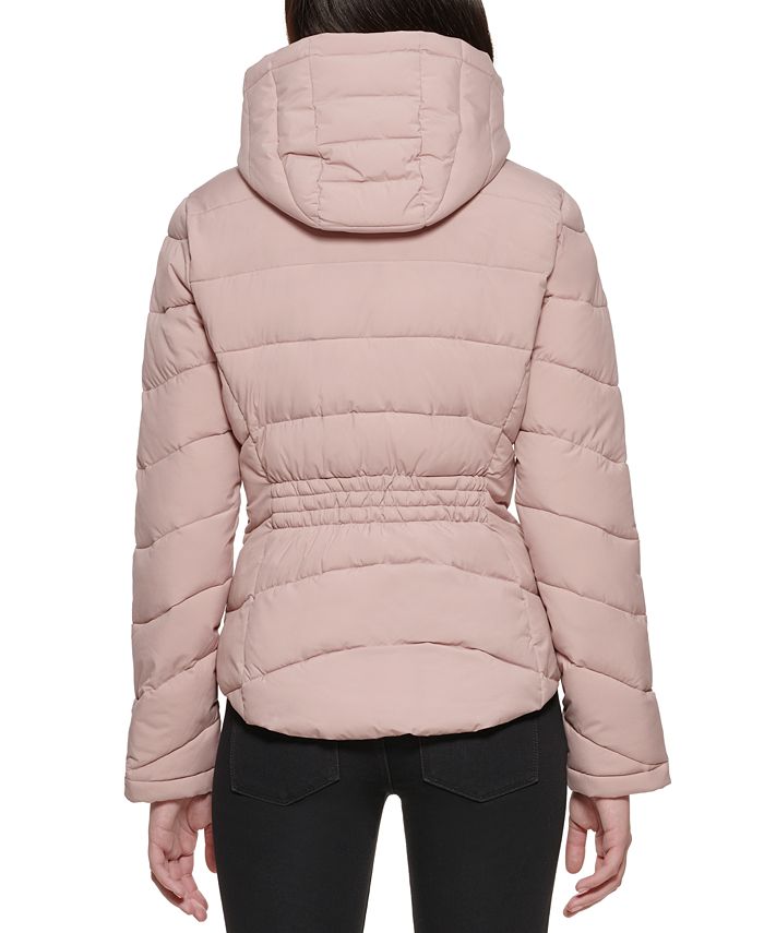 Calvin Klein Women's Hooded Stretch Packable Puffer Coat, Created for