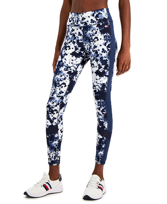 Tommy Hilfiger Sport Womens Printed Workout Athletic Leggings