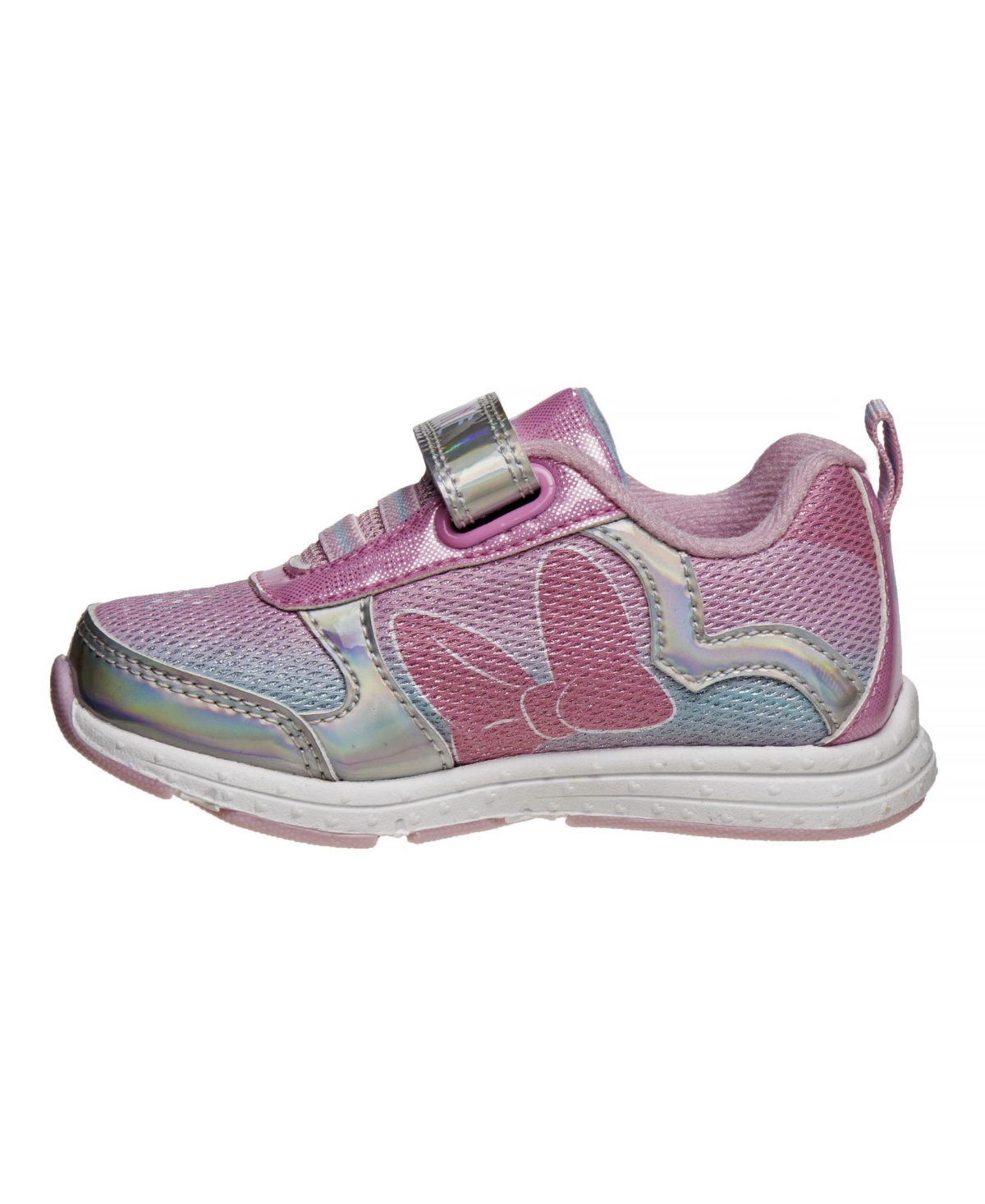 Disney Toddler Girls Minnie Mouse Sneakers - Silver-Tone Holo Pink