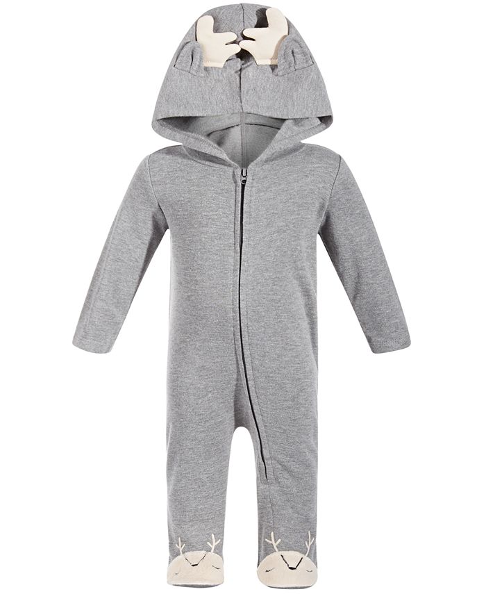First Impressions Baby Boys Moose Antler Hooded Coverall, Created for ...
