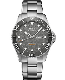 Men's Swiss Automatic Ocean Star Stainless Steel Bracelet Watch 43mm