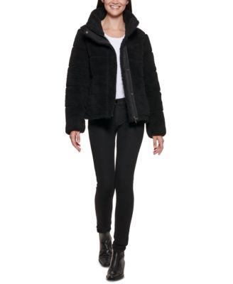 calvin klein fuzzy jacket