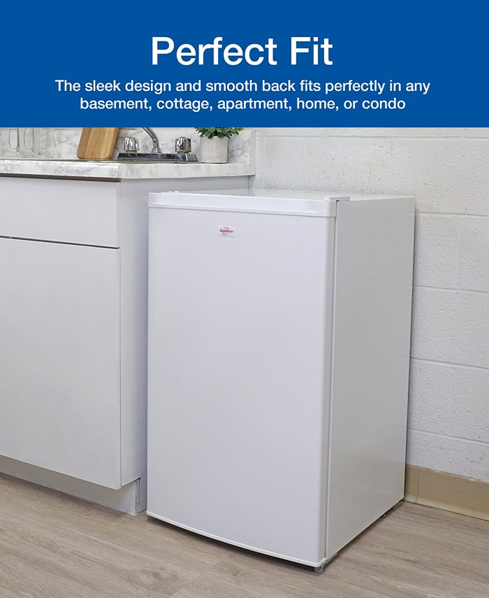 Koolatron Compact Upright Freezer, White, 3.1 Cubic Feet, for Apartment