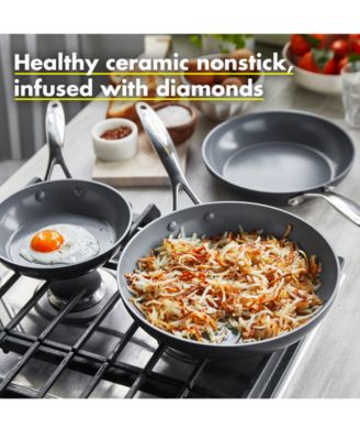 Valencia Pro Healthy Ceramic Nonstick 8", 9.5" & 11" Frypan Set