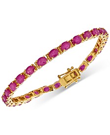 Ruby Tennis Bracelet (12 ct. t.w.) in 14k Gold-Plated Sterling Silver (Also in Emerald & Tanzanite)