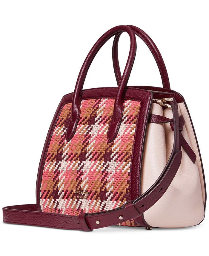kate spade knott medium leather satchel
