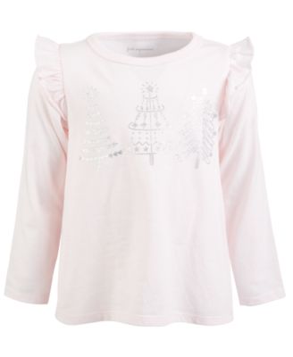 First Impressions - Toddler Girls Shimmer Trees Top