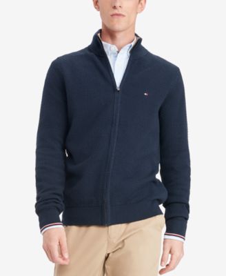 tommy hilfiger men's full zip sweater