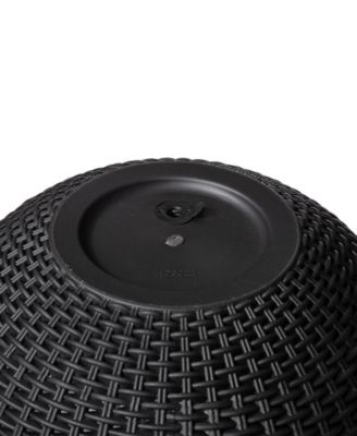 Solar Lighted Plastic Hanging Planter, 30"