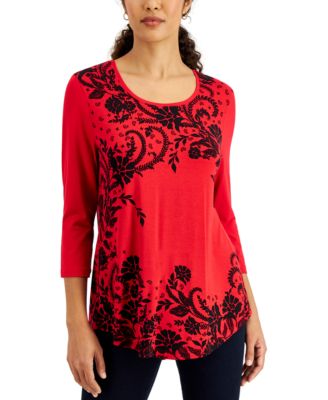 macys petite tops on sale
