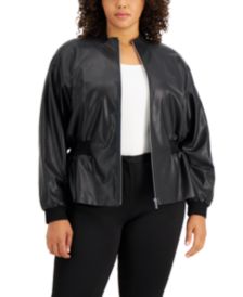 Plus Size Zip-Up Jacket