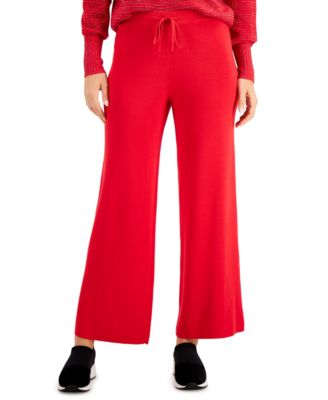 wide leg sweater pants