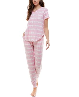 V-Neck T-Shirt & Jogger Pants Pajama Set
