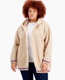 Plus Size Open-Front Jacket