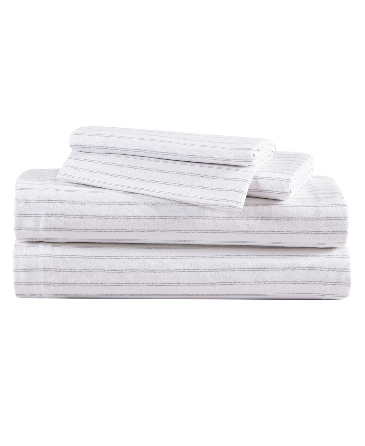 Eddie Bauer Trail Stripe Cotton Flannel 3-piece Twin Sheet Set Bedding In Trail Stripe