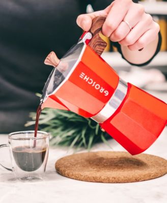 Milano Stovetop Espresso Maker Moka Pot 3 Espresso Cup Size 5 oz