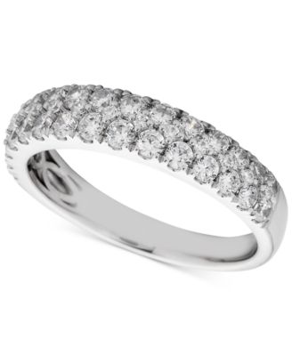 Macy's - Diamond Double Row Band Ring (1 ct. t.w.) in 14K White Gold