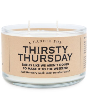 Whiskey River Soap Co Thirsty Thursday Candle In White