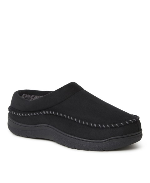Мужские Dearfoams Men's Thompson Moccasin Toe Clog House Shoe Slipper