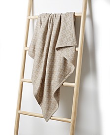 Cashmere Blend Interlock Throw, 50" x 70", Created for Macy's