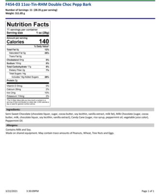 Dark & Milk Chocolate Peppermint Bark, Created for Macy's