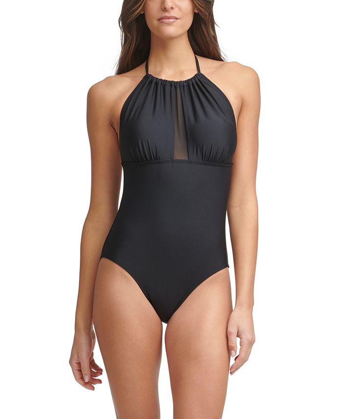 Calvin Klein Mesh-Inset Tummy Control One-Piece Swimsuit & Reviews -  Swimsuits & Cover-Ups - Women - Macy's
