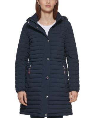 Hooded Stretch Anorak Packable Puffer Coat
