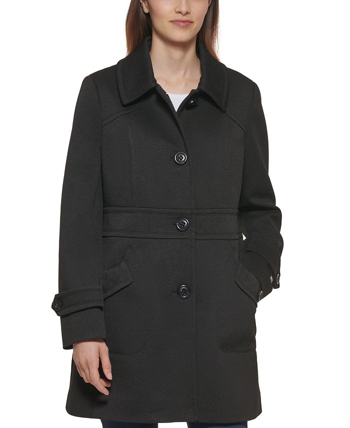 Tommy Hilfiger Women's Single-Breasted Peacoat, Created for Macy's ...