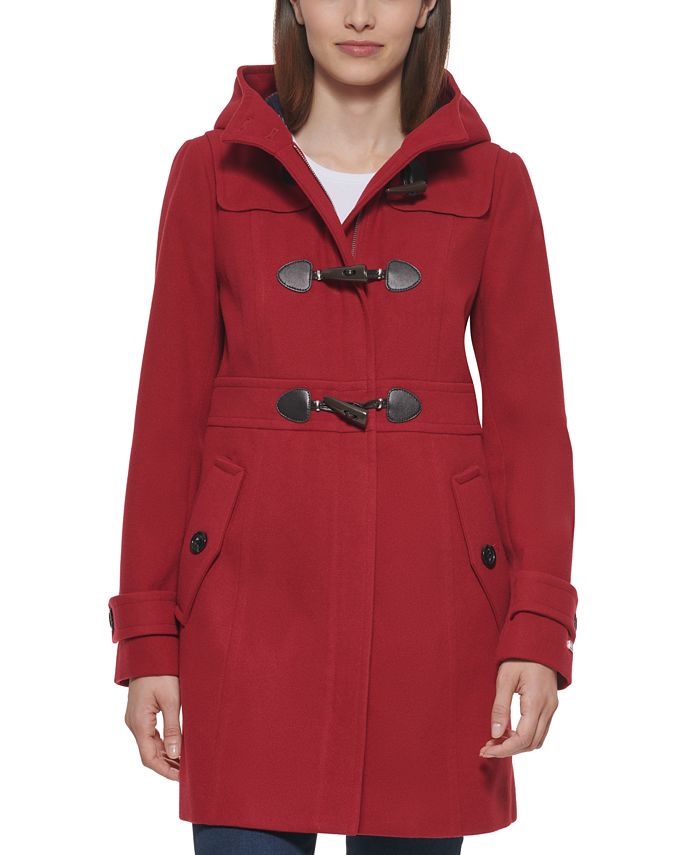 Kanin komfort genopretning Tommy Hilfiger Hooded Toggle Walker Coat, Created for Macy's & Reviews -  Coats & Jackets - Women - Macy's