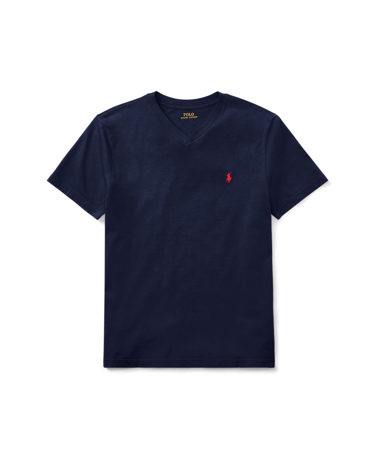 Polo Ralph Lauren Big Boys Cotton Jersey V-Neck T-Shirt - Cruise Navy