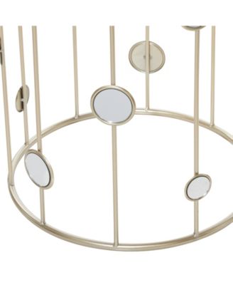 Metal Contemporary Accent Table, 2 Pieces